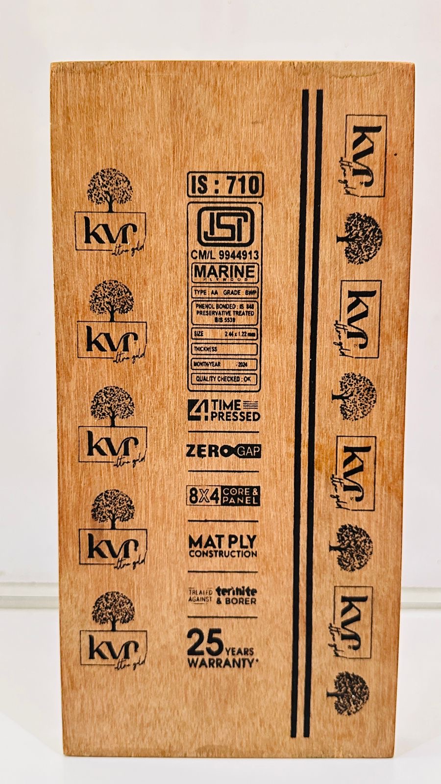 KVR gold Plywood Sample