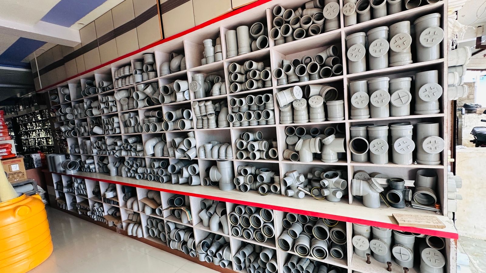 PVC Pipe Fitting Rack